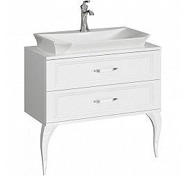 Тумба с умывальником Aqwella 5 stars LaDonna LAD0108W 85 см белый