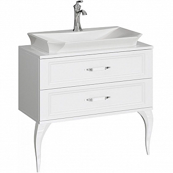 Тумба с умывальником Aqwella 5 stars LaDonna LAD0108W 85 см белый