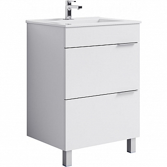 Тумба с умывальником Aqwella Classic Бриг Br.01.06/2/W 60 см белая