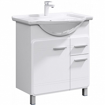 Тумба с умывальником Aqwella Classic Корсика KOR0107 75 см белая
