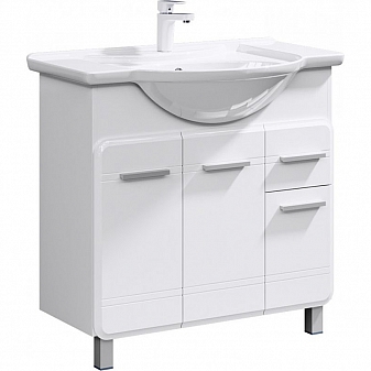 Тумба с умывальником Aqwella Classic Корсика KOR0108 85 см белая