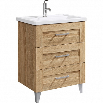 Тумба с умывальником Aqwella Classic Фостер FOS01073DS 70 см дуб сонома