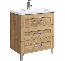 Тумба с умывальником Aqwella Classic Фостер FOS01083DS 80 см дуб сонома