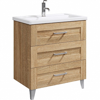 Тумба с умывальником Aqwella Classic Фостер FOS01083DS 80 см дуб сонома