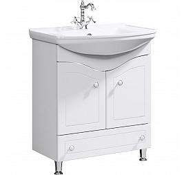 Тумба с умывальником Aqwella Classic Франческа FR0107 75 см белая