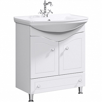 Тумба с умывальником Aqwella Classic Франческа FR0107 75 см белая