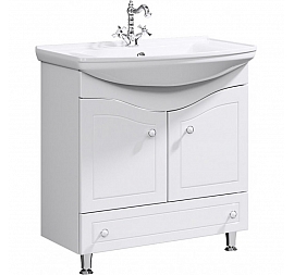 Тумба с умывальником Aqwella Classic Франческа FR0108 85 см белый