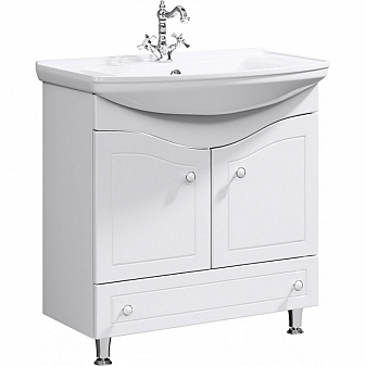 Тумба с умывальником Aqwella Classic Франческа FR0108 85 см белый