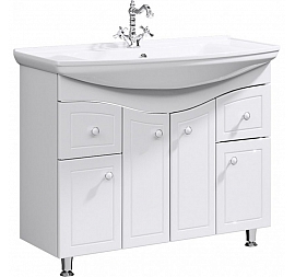 Тумба с умывальником Aqwella Classic Франческа FR0110 105 см белая