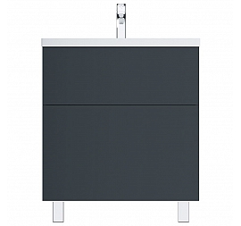 Тумба с умывальником AM.PM Gem M90FSX07522GM32 75 см графит