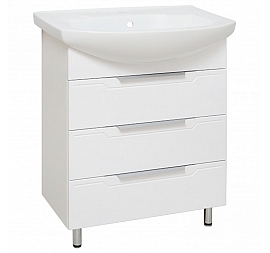 Тумба с умывальником Runo Верона 65 см напольная