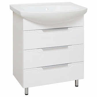 Тумба с умывальником Runo Верона 65 см напольная