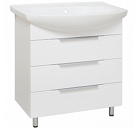 Тумба с умывальником Runo Верона 75 см напольная