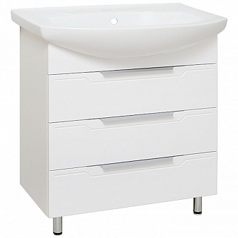 Тумба с умывальником Runo Верона 75 см напольная