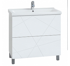 Тумба с умывальником Vigo Geometry 2-700 70 см белая