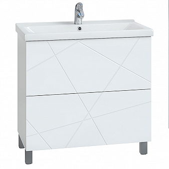 Тумба с умывальником Vigo Geometry 2-700 70 см белая
