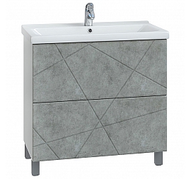 Тумба с умывальником Vigo Geometry 2-700 70 см бетон