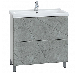 Тумба с умывальником Vigo Geometry 2-800 80 см бетон