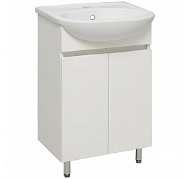 Тумба с умывальником Runo Лада 00-00001162 50 см белая