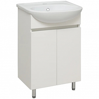 Тумба с умывальником Runo Лада 00-00001162 50 см белая