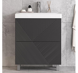 Тумба с умывальником Velvex Edge 70.2Y tnEDG.70.2Y-231 70 см