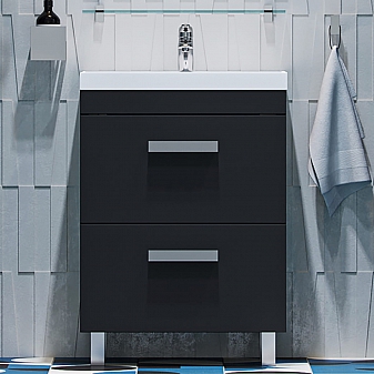 Тумба с умывальником Velvex Orlando 60 tnORL.60-232 60 см серая