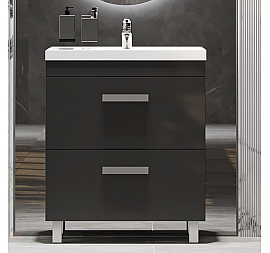 Тумба с умывальником Velvex Orlando 70 tnORL.70-232 70 см серая