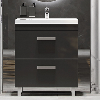 Тумба с умывальником Velvex Orlando 70 tnORL.70-232 70 см серая