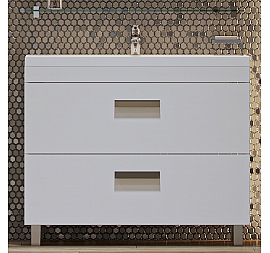 Тумба с умывальником Velvex Orlando 100 tnORL.100-211 100 см белая