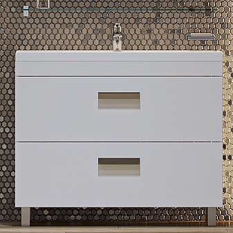 Тумба с умывальником Velvex Orlando 100 tnORL.100-211 100 см белая