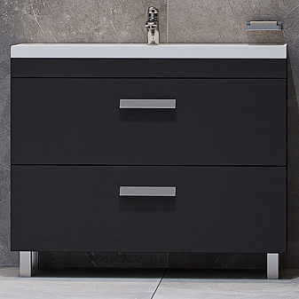 Тумба с умывальником Velvex Orlando 100 tnORL.100-232 100 см серая