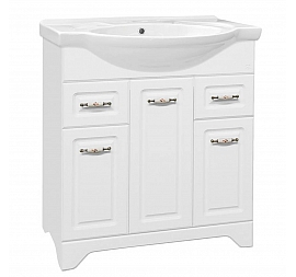 Тумба с умывальником Style Line Олеандр-2 75 люкс 75 см белая