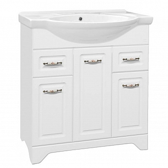 Тумба с умывальником Style Line Олеандр-2 75 люкс 75 см белая