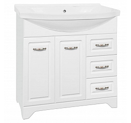Тумба с умывальником Style Line Олеандр-2 90 люкс 90 см белая