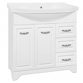 Тумба с умывальником Style Line Олеандр-2 90 люкс 90 см белая