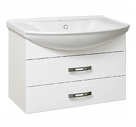 Тумба с умывальником Runo Рига 75 см подвесная