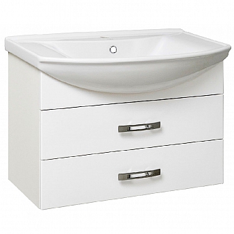 Тумба с умывальником Runo Рига 75 см подвесная