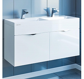 Тумба с умывальником Санта Юпитер 100 см подвесная