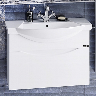 Тумба с умывальником Санта Сатурн 75 см подвесная