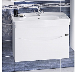 Тумба с умывальником Санта Сатурн 700199 85 см подвесная