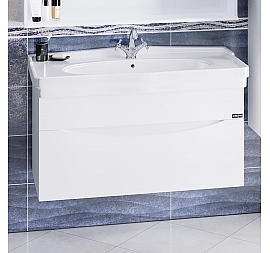 Тумба с умывальником Санта Сатурн 105 см подвесная