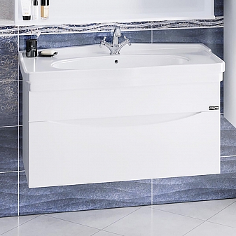 Тумба с умывальником Санта Сатурн 700210 105 см подвесная