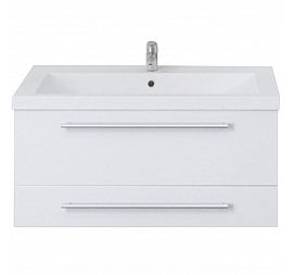 Тумба с умывальником 1Marka Соната 90П 90 см 2 ящика подвесная