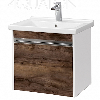 Тумба с умывальником Акватон Капри 60 1A2301K1KPDB0 60 см таксония тёмная