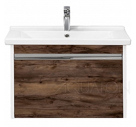 Тумба с умывальником Акватон Капри 80 1A2302K1KPDB0 80 см таксония тёмная