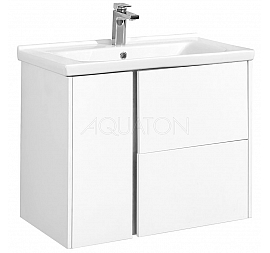 Тумба с умывальником Акватон Стоун 80 1A2282K1SX010 80 см белая