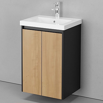 Тумба с умывальником Velvex Klaufs 50.2D-617.217 50 см подвесная