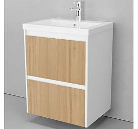 Тумба с умывальником Velvex Klaufs 60.2Y-617.216 60 см подвесная