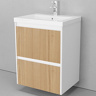 Тумба с умывальником Velvex Klaufs 60.2Y-617.216 60 см подвесная