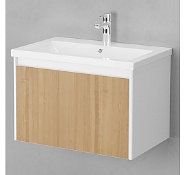 Тумба с умывальником Velvex Klaufs 70.1Y-617.216 70 см подвесная